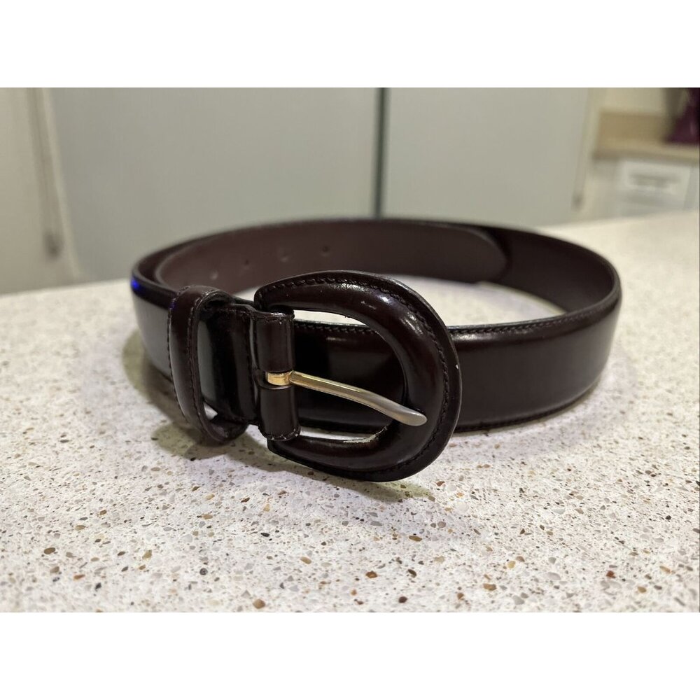 Lauren Ralph Lauren Italy Women’s Brown Leather Size 30 Buckle Belt